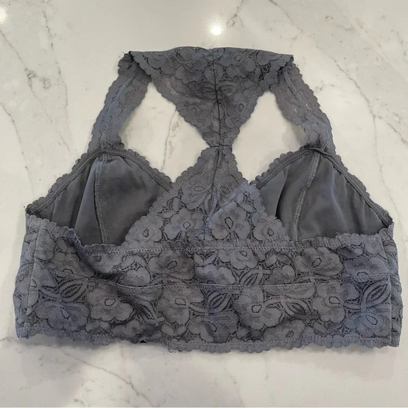 Free People Intimately grey lace Gallon racerback - Picture 9 of 14